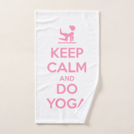 Conjunto De Toalhas Mantenha a Calma e Faça Yoga