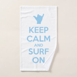 Conjunto De Toalhas Mantenha a calma e o Surf ligados