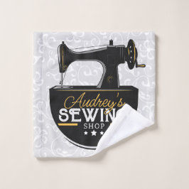 Conjunto De Toalhas Máquina de Costura Anterior NOME ADD
