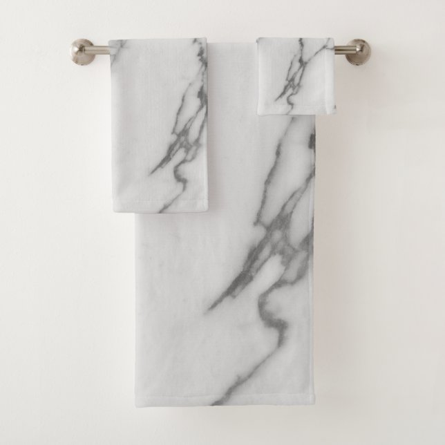 Conjunto De Toalhas Marble italiano #4 #faux #marble #decor #art (Insitu)