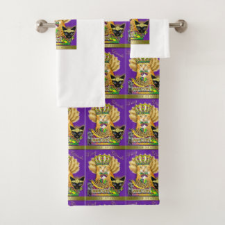Conjunto De Toalhas Mardi Gras Claude Bath Towel Set