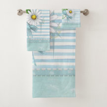 Margarida com listras azuis