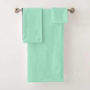 Conjunto De Toalhas Marinheiro Azul e Hortelã