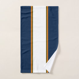 Conjunto De Toalhas Marinho Esportivo  Azul, Laranja, Stripes de Corri