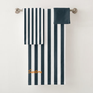 Conjunto De Toalhas Marinhos Monograma do moderno cavalheiro