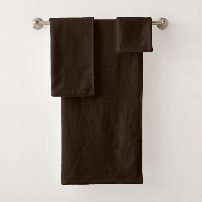 Conjunto De Toalhas Marrom Escuro (Insitu)