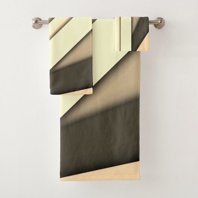 Conjunto De Toalhas Marrom Monocromático Moderno (Insitu)