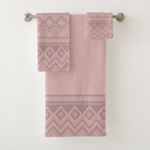 Mauve Geo Towel