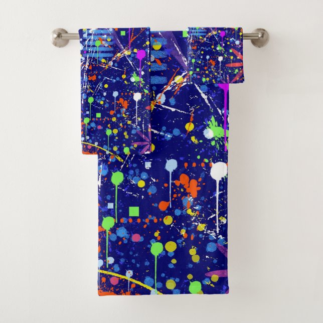 Conjunto De Toalhas Maximalismo Abstrato: Roda-gigante à Noite (Insitu)