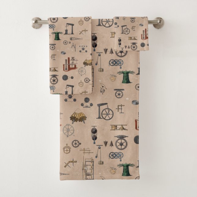 Conjunto De Toalhas Mecânico de Engenharia Antiquado (Insitu)