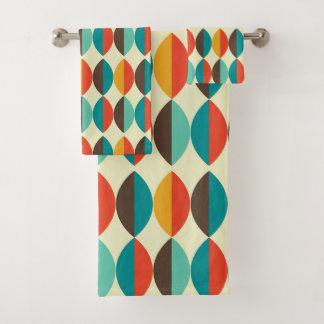 Conjunto De Toalhas Médio-Século Moderno Bath Towel, Padrão Lens