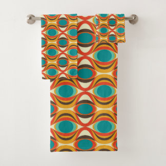 Conjunto De Toalhas Médio-Século Moderno Bath Towel, Padrões oculares
