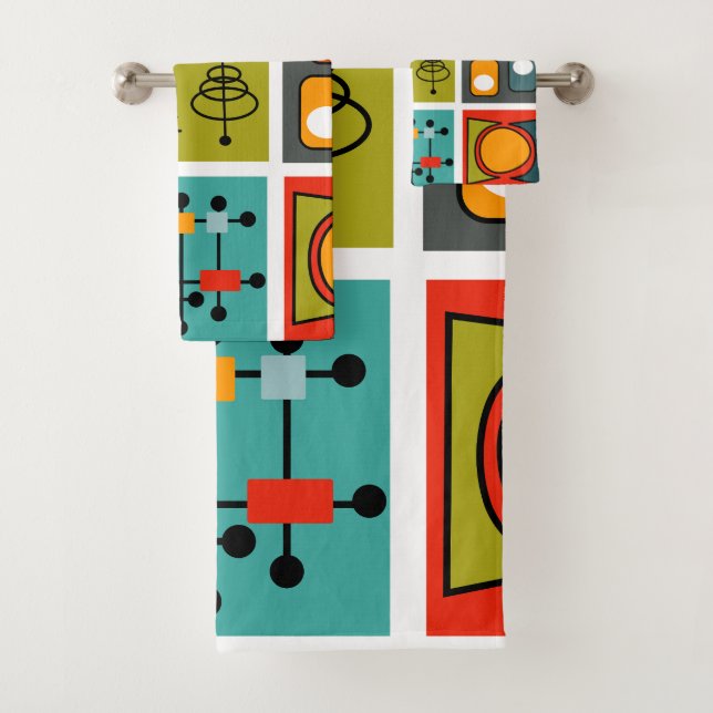 Conjunto De Toalhas Médio-século Moderno Smorgasbord (Insitu)