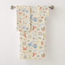 Conjunto de Toalhas Mediterrâneo Verão Italiano