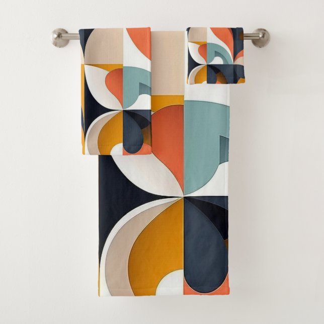 Conjunto De Toalhas Meio século Brilhante Moderno (Insitu)