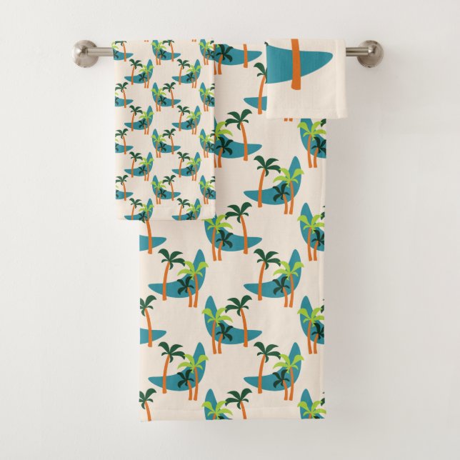 Conjunto De Toalhas Meio século Modern Palm Oasis (Insitu)