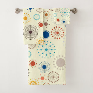 Conjunto De Toalhas Meio século Modern Starburst