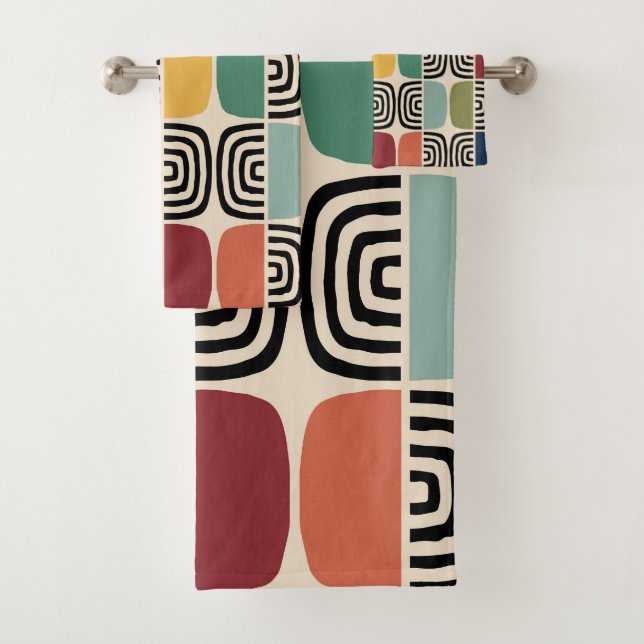 Conjunto De Toalhas Meio século Moderna Era Atômica (Insitu)