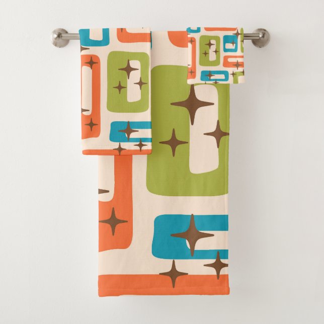 Conjunto De Toalhas Meio século Retroativo Moderno (Insitu)