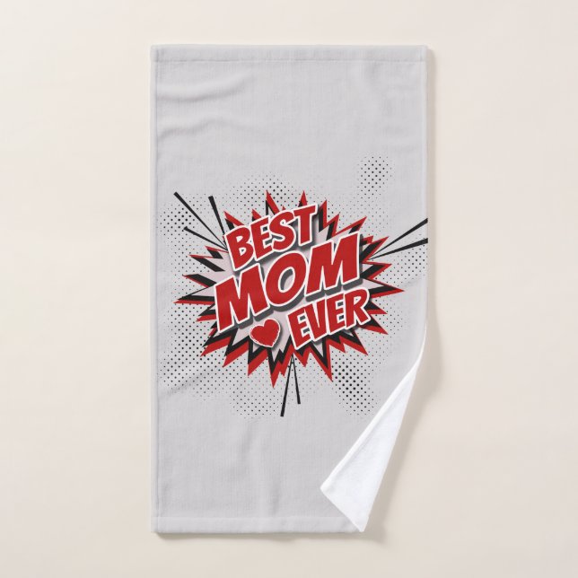 Conjunto De Toalhas Melhor Mãe Nunca (Toalha de mão)