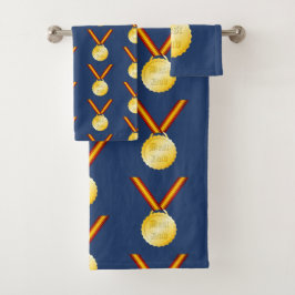 Conjunto De Toalhas Melhor Medalha de Pai Dia do Pai