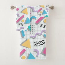 Conjunto De Toalhas Memphis Shapes