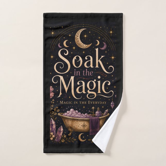 Conjunto De Toalhas Mergulhe na Magia  (Toalha de mão)