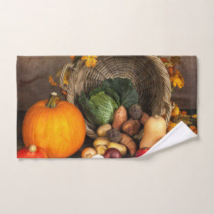Conjunto De Toalhas Mesa rustica de Ação de Graças e colheita abundant