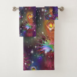 Conjunto De Toalhas Meu Padrão de Disco Glamoroso Funky