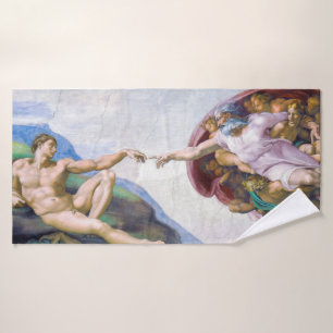 Conjunto De Toalhas Michelangelo - Criação de Adão Isolado