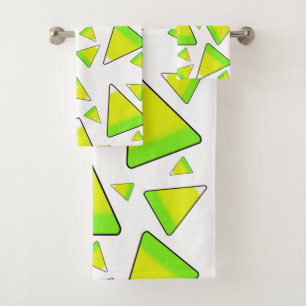 Conjunto De Toalhas Milho doce em verde e amarelo