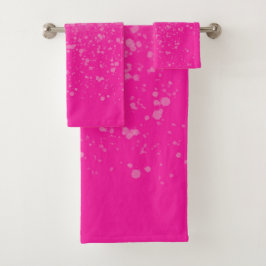 Conjunto De Toalhas Minimalismo Rosa