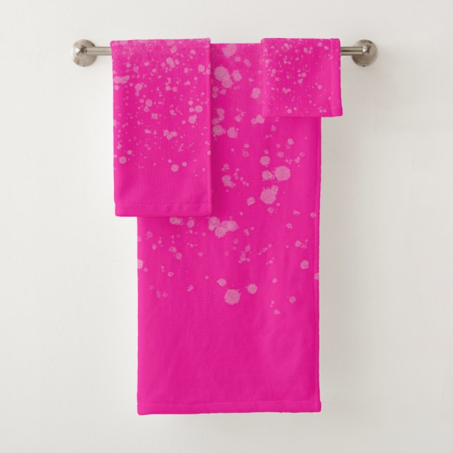 Conjunto De Toalhas Minimalismo Rosa  (Insitu)