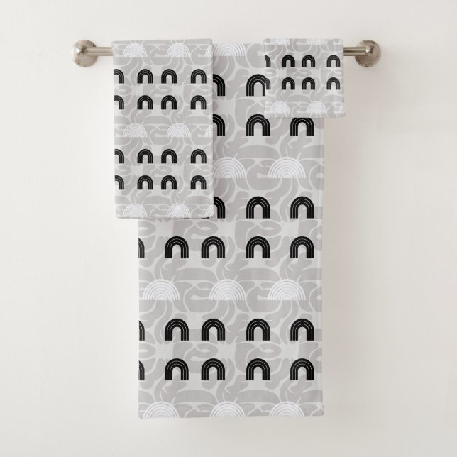 Conjunto De Toalhas Minimalist Mixed Boho Arches (Insitu)