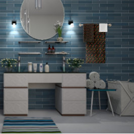 Conjunto De Toalhas Minivarinho Preto e Branco