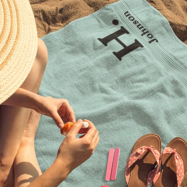 Conjunto De Toalhas Mint Monogrammed (Criador carregado)