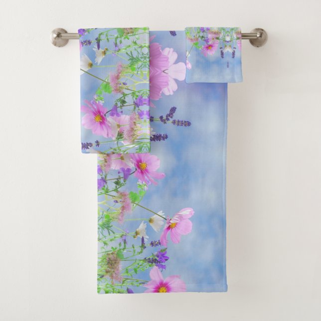 Conjunto De Toalhas Mistura Céu de Primavera (Insitu)