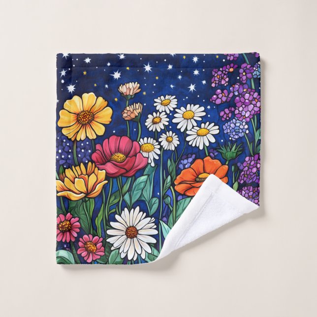 Conjunto De Toalhas Mistura de flores (Pano de lavar)