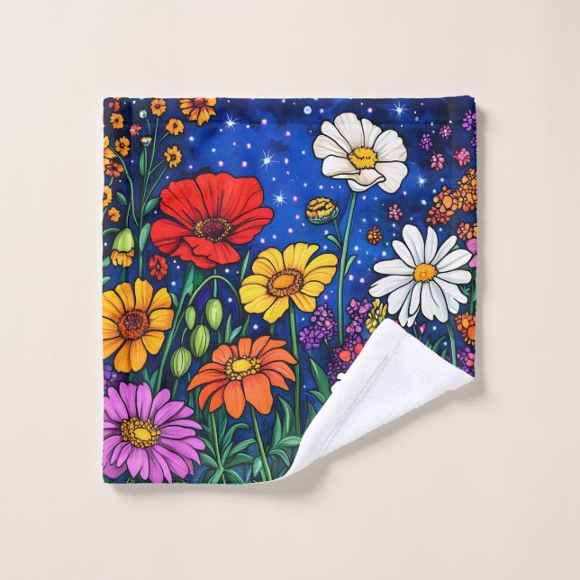 Conjunto De Toalhas Mistura de flores (Pano de lavar)