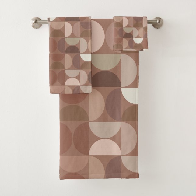 Conjunto De Toalhas Mocha Mousse Meio século Modern (Insitu)