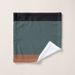 Conjunto De Toalhas Modern Minimalist Tri-Tone: Charcoal, Slate, and O
