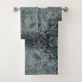 Conjunto De Toalhas Moderno De Uma Arte Abstrato De Tipo Em Um Humor