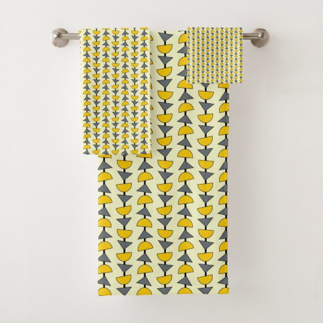 Conjunto De Toalhas MODERNO DO SÉCULO médio (Insitu)