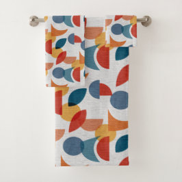 Conjunto De Toalhas Moderno do século médio Abstrato Geométrico Brito