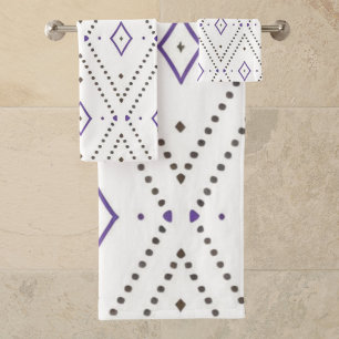 Conjunto De Toalhas Moderno Minimalista Elegante Estiloso Boho