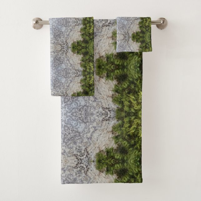 Conjunto De Toalhas Moisés Verdes e Arte da Terra (Insitu)