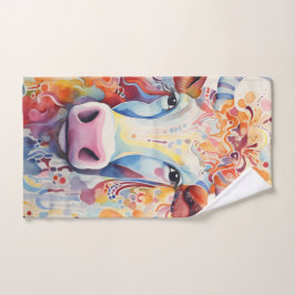 Conjunto De Toalhas Molho de Vaca de Aquarela