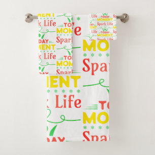 Conjunto De Toalhas Momento Atual, Saco de Tote Life Spark
