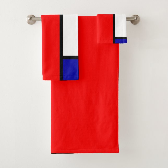Conjunto De Toalhas Mondrian 4 (Insitu)