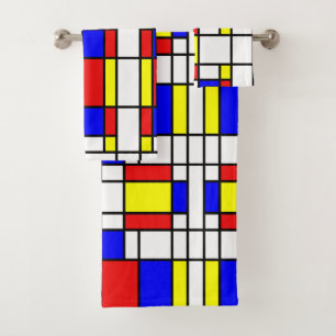 Conjunto De Toalhas Mondrian inspirou